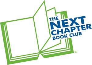 An open book for "next chapter book club"