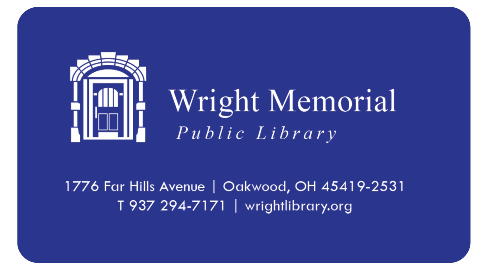 Wright Library Card