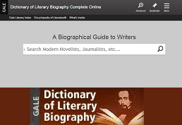 Visit Gale's Dictionary of Literary Biography